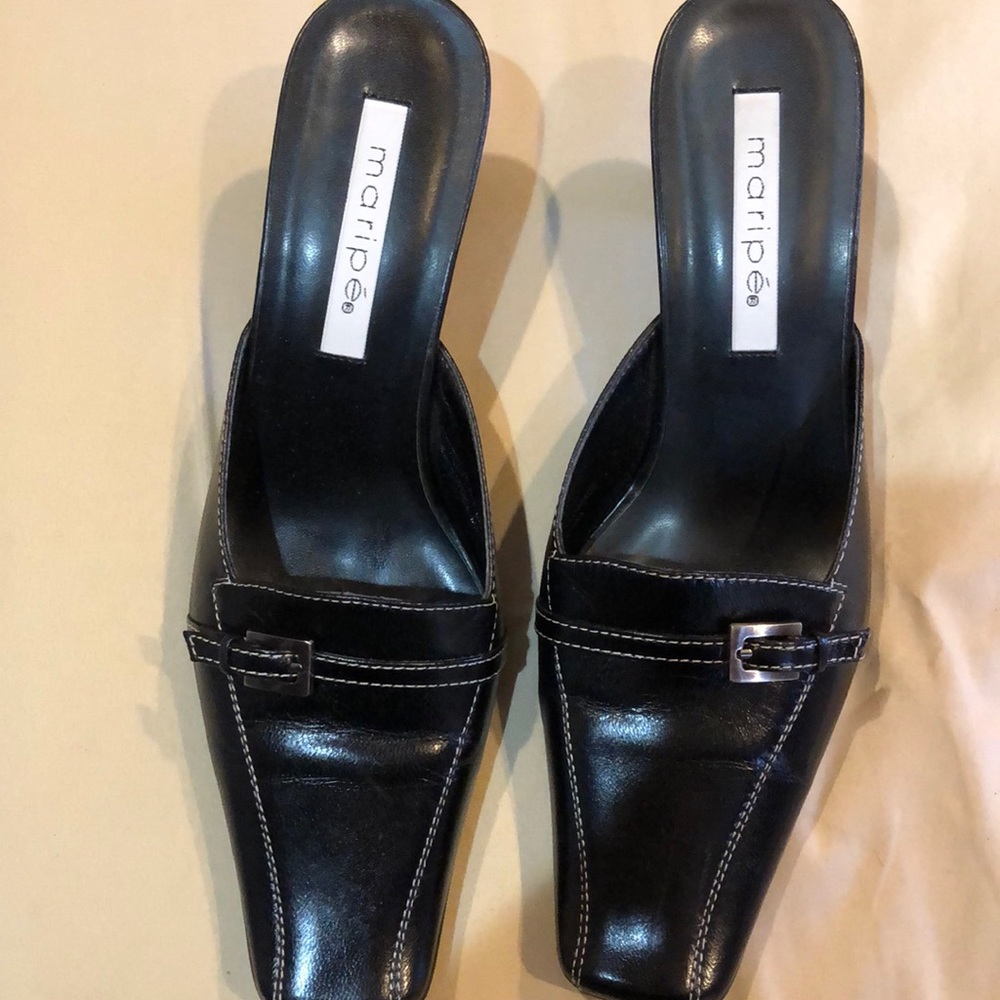 Like new black leather shoes